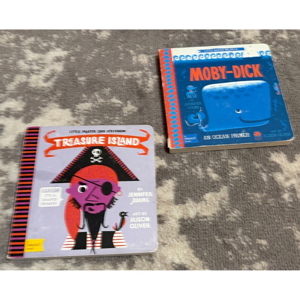 Baby Lit Board Books Treasure Island & Moby Dick
